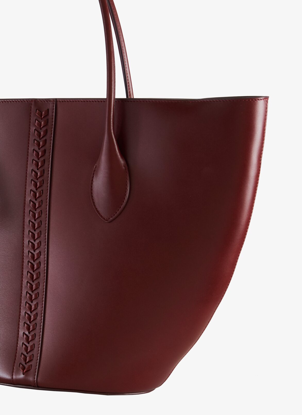 BAG WITHOUT SLEEVES CUIR LUX+TRESSE GRENAT ALAÏA GARNET RED  BAG WITHOUT SLEEVES CUIR LUX+TRESSE GRENAT